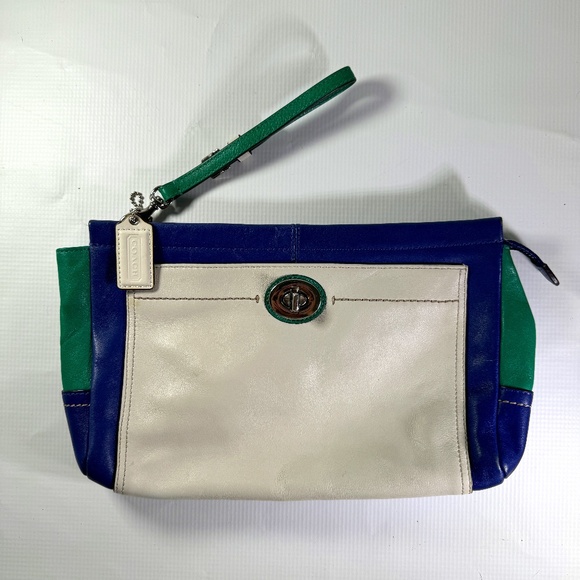 Coach Color Block Clutch/Wristlet - Picture 1 of 5